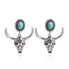 Western Earrings for Women Silver Turquoise Dangle Boho Chic Rodeo