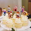 Blumomon 28Pcs Circus Animal Cupcake Toppers for Kids Boys Girls