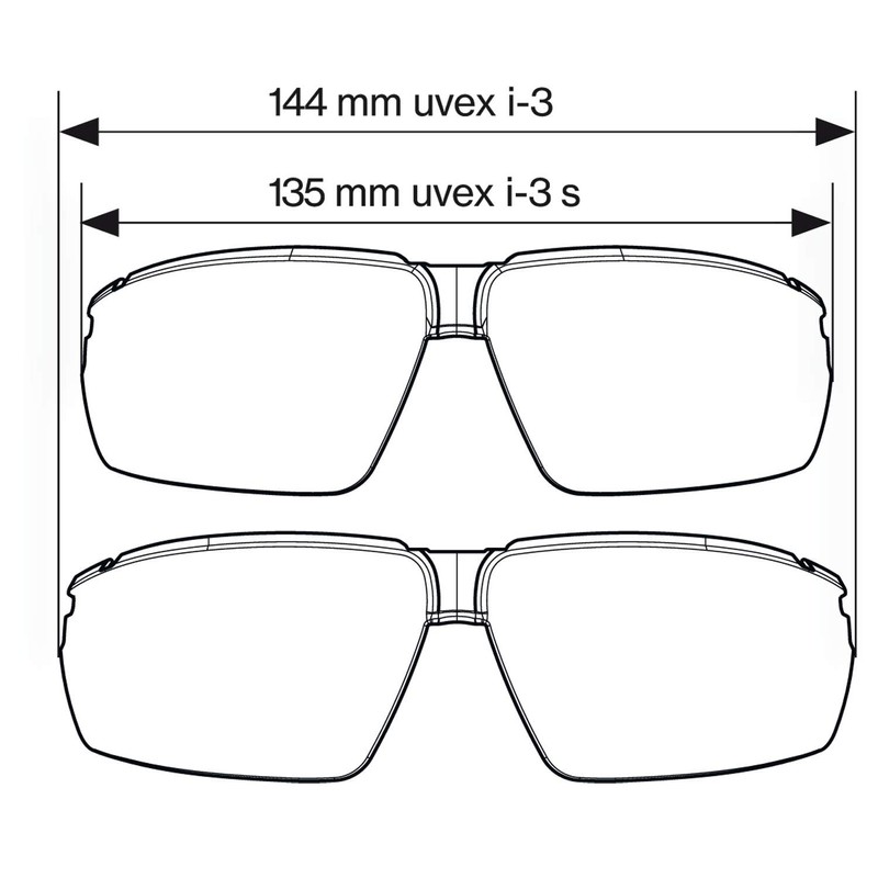 Uvex I-3 S Supravision Excellence Safety Glasses - Tinted /