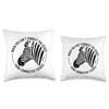 Ehlers-Danlos Syndrome Issues Think Connective Tissues Zebra Throw Pillow