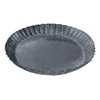 The Country House Collection Rustic Galvanized Metal Oval Pan Candle