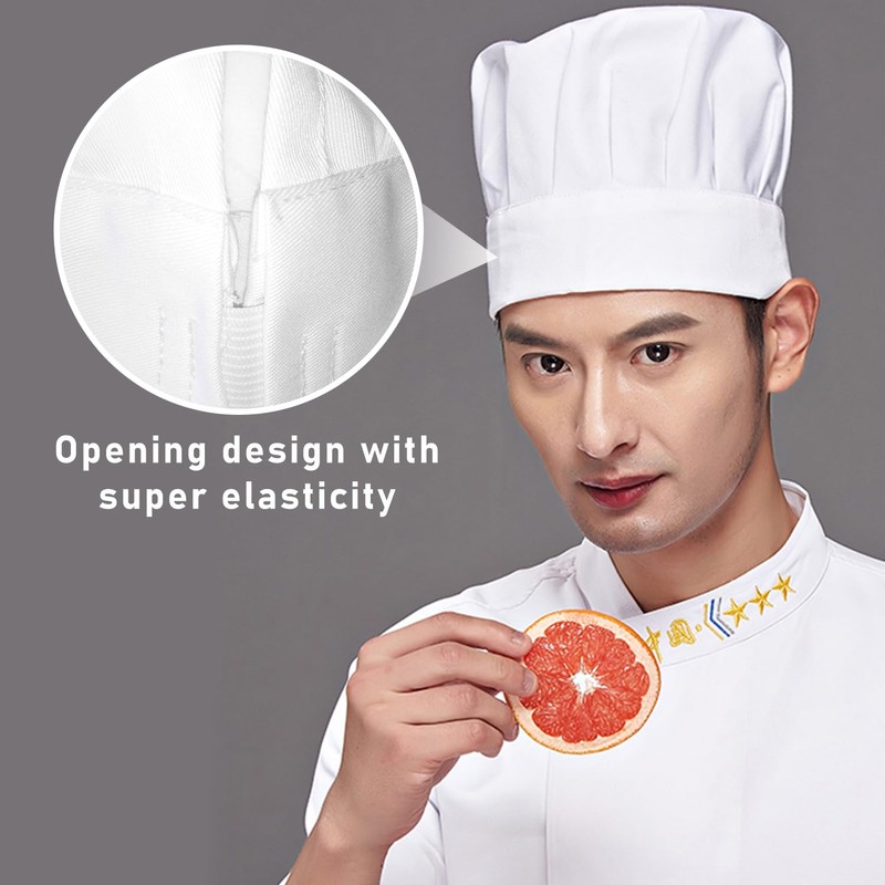 1 Piece Chef Hat, Baker Hat, Cooking Chef Hat, Adjustable