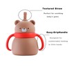 PandaEar Baby Silicone Drinking Training Cup with Handles& Straw, BPA-Free,