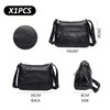 1 x Black Casual Shoulder Bag, Portable Storage Tools, Large
