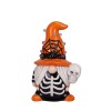 4horizonsales Light Up Ceramic Halloween Witch Gnomie Tree Decor Tabletop