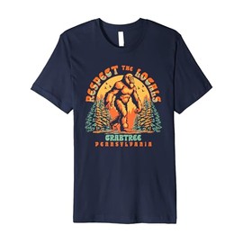 Crabtree Pennsylvania Respect the Locals Bigfoot Sasquatch Premium T-Shirt