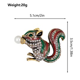 Ladies Brooches Vintage Diamond Brooch - Pin for Women Girls Men Crystal Elegant Badge Laple Pins Scarf Clip Boutonniere Corsage for Clothes Dress Hats Bags Accessory UB4126
