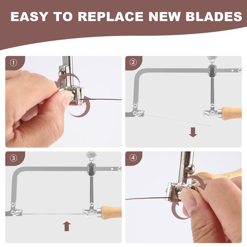 Tsudoku Coping Saw Steel Frame and 12 Pcs Diameter 1Mm