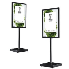 JUST 4 SIGNS Heavy-Duty Sign Holder 19 ½" x 27 ½" Double-Sided Floor Standing Foam Board Poster Sign Holder It is Great for Store Display School Church Library (Stand Only)