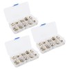 3 Boxes 150pcs Brooch Buttons White Rabbit Head Shape Detachable