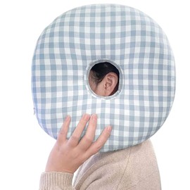 Healvian Piercing Pillow Ear Doughnut Cushion Ear Cushion with Hole Massage Cushion Head Hole Cotton Sleeping Pillow for Ear Against Ear Pain Piercing Side Sleeper