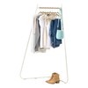 IRIS USA Stylish Corner Clothes Rack for Hanging Clothes, Easy