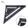 7/12-Inch Triangle Ruler, Professional Easy-Read Carpenter Layout Protractor, Aluminum Rafter