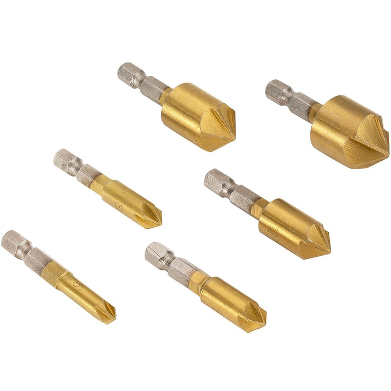 APLUS Countersink drill bits Hex Shank HSS Counterbore Reamer Countersink