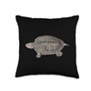 Cute Turtle Shirt Diamondback Terrapin Turtle Lover Throw Pillow