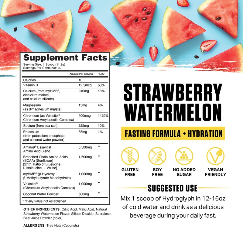Ambrosia Hydroglyph Intraworkout Electrolytes Hydration Drink Mix | Sugar Free