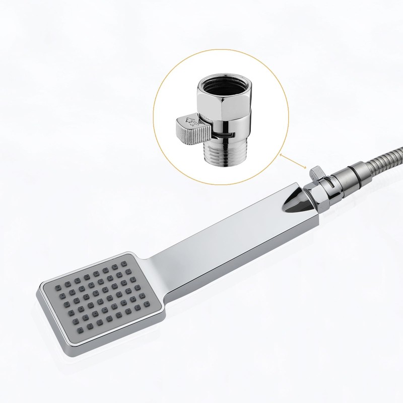 Chrome Water Flow Control Valve, G1/2" Shower Head Flow Control