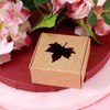 50Pcs Maple Leaf Pattern Kraft Paper Packing Box Small Gift