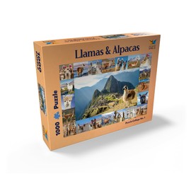 MyPuzzle Llamas and Alpacas - Collage - Premium 1000 Piece Jigsaw Puzzle for Adults