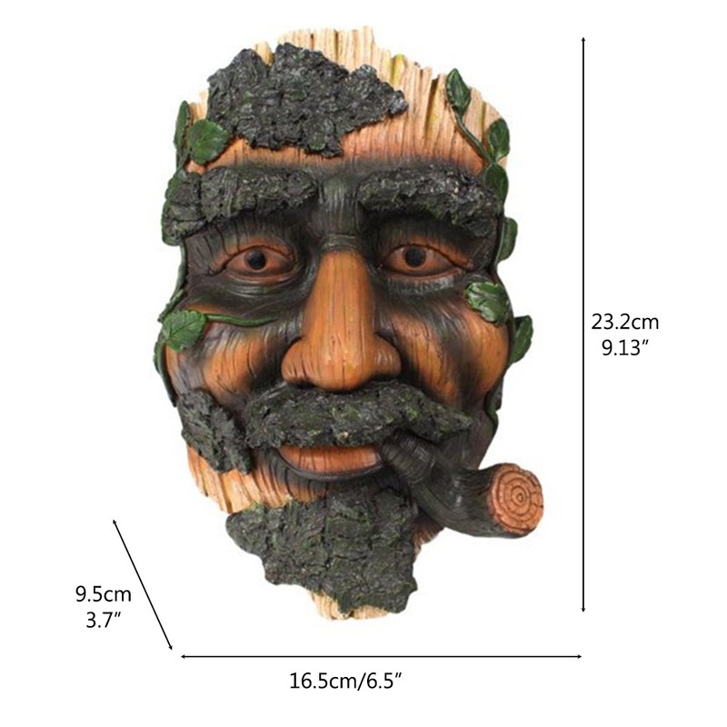 Tree Faces Decor Old Man Tree Hugger Statues Outdoor Funny