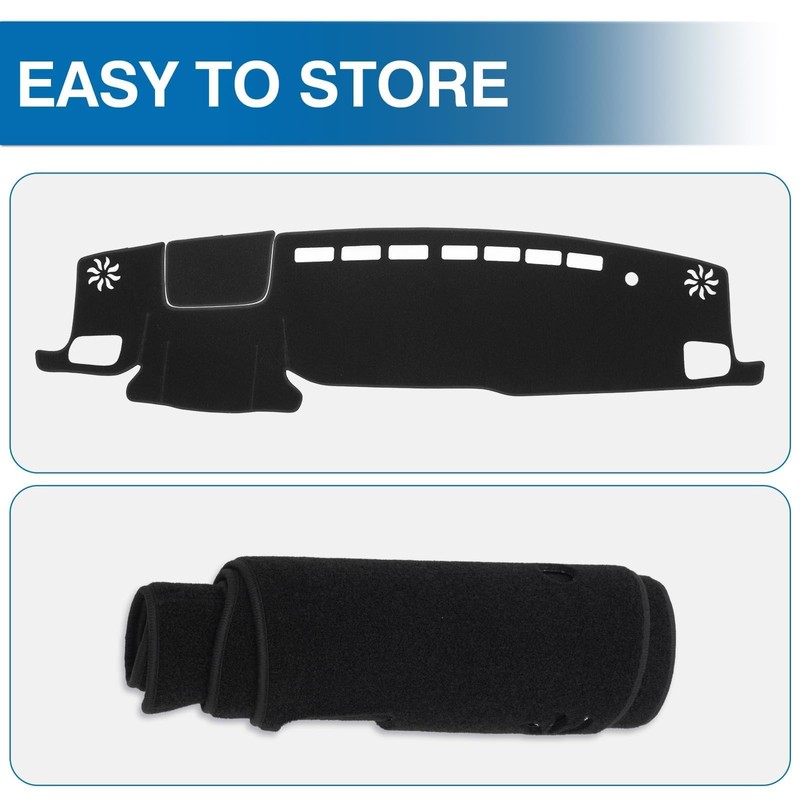 KUST Black Dash Cover for Toyota Highlander 2020-2025 2026 (L,