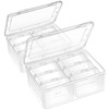 Mathtoxyz Small Bead Organizers and Storage, Clear Bead Storage Containers