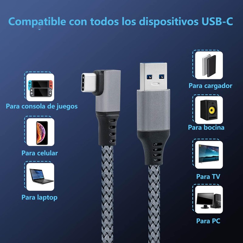 YUTVXAC para Oculus Quest 3 Link Cable 6M, para Oculus