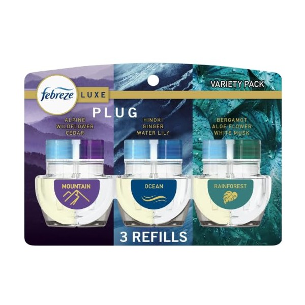 F.e.b.r.e.z.e Plug In Air Freshener, Odor-Fighting Scented Oil Refill, Air