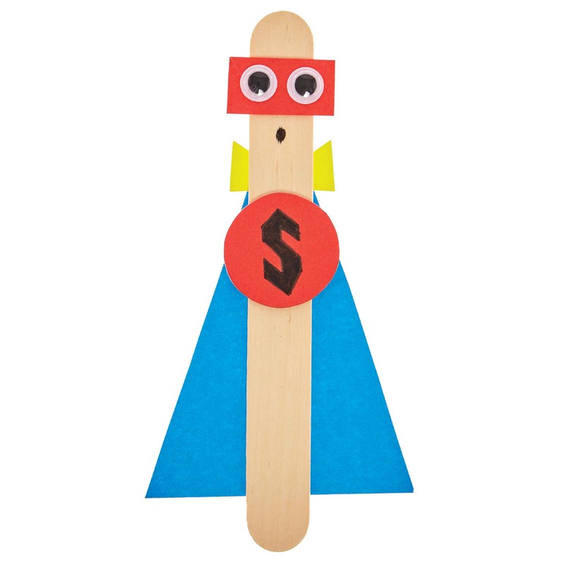 Baker Ross FN234 Jumbo Wooden Craft Sticks - Pack of