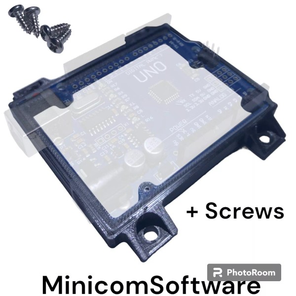 Arduino UNO (R1, R2, R3) Mount, Holder, Accessory - BLACK