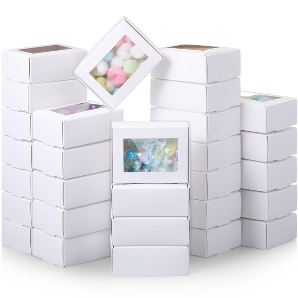 Zonon 100 Pcs Soap Boxes for Homemade Packaging Small Kraft