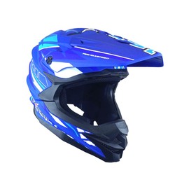 1Storm Motocross Adult Helmet Downhill Mountain Bike Helmet BMX MX ATV Dirt Bike Storm Style HF803; Storm Blue