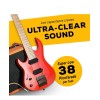 GLS Audio (5) GLS Audio 15 ft Instrument Cable, Yellow/Brown