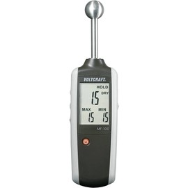 VOLTCRAFT MF-100 SE Material Moisture Meter, Meter for Building Moisture and Wood Moisture, Measuring Range 0-100, Accuracy 0.1%, Ideal for Wall Moisture Measurements