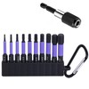 Electric Screwdriver Bit Set, Hex Bit, Set of 10, H1.5mm-8mm,