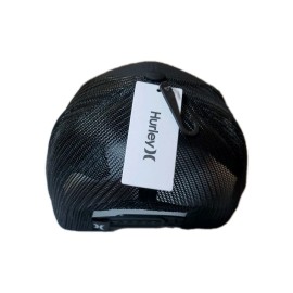 Hurley NEW Hurley Icon Solid Flat Mens Black Snapback Trucker Cap Hat