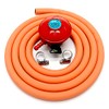 Patio Gas Regulator 27Mm Clip On With 2M Hose + 2 Clips Fits Calor/Flogas