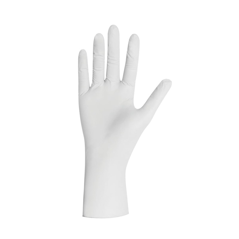 UNIGLOVES - White Pearl® White Custom-Fit Disposable Nitrile Gloves, Food-Safe,