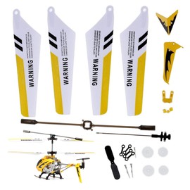 RC Helicopter Replacement Part 1 Set DIY Yellow Stylish Helicopter Toy Parts Main Shaft Tail Decoration Propeller Balance Bar Part Toy Rc Helicopters