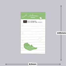 Nagahashi Printing System Notebook Refill, Micro 5 Holes, Horizontal Ruled, Freehand Refill, Zoo, Dinosaur 361577