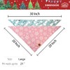 CROWNED BEAUTY Christmas Dog Bandanas Reversible Large 2 Pack, Winter