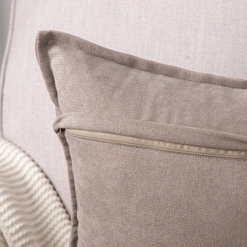 Madizz Set of 2 Short Chenille Throw Pillow Covers 24x24