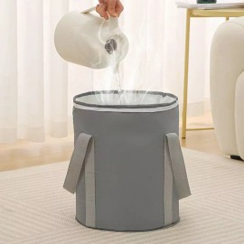풋워시 접이식 족욕기 플립형 탕기 각탕기 발목욕욕 습식 풋케어 관리 휴대용 Foldable Foot Wash Basin Flip Type Soaking Tub Foot Spa Care Management Portable [Blue]