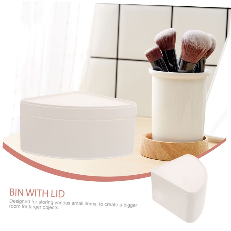Ciieeo 2pcs Storage Boxes Lids for Desktop Organization Compact Sundries