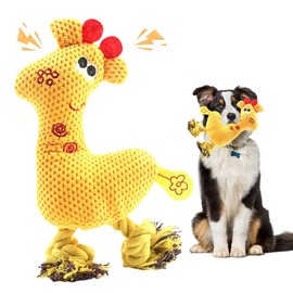 MKKZLPN Dog Toy, Robust Interactive Tug of War Toy, Fawn Plush Dog Toy, Squeaky Dog Toy, Chew Toy for Large Dogs