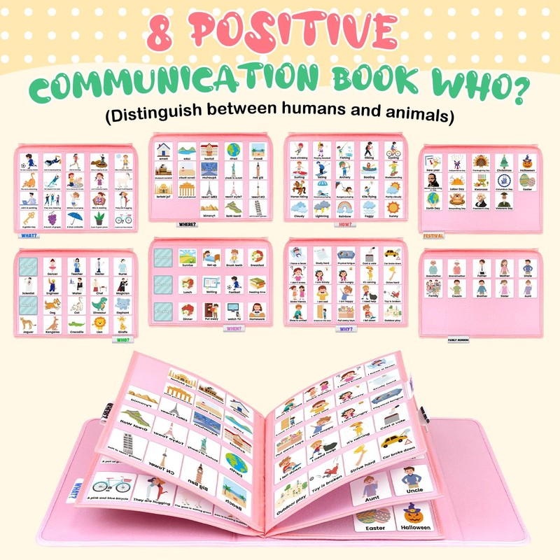 BOHEMIABY Educational Learning Toy Book, Weekly Planner Children, Autism Reward