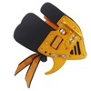 Shooting Tabs Golden Gold and Black Leather Archery Finger Guard
