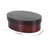 17.5x13.5cm Lunch Box Wooden Bento Box Portable Food Container for