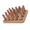 Wood Stroke Recovery Pegboard, Finger Dexterity Improve Board, Hand Eye