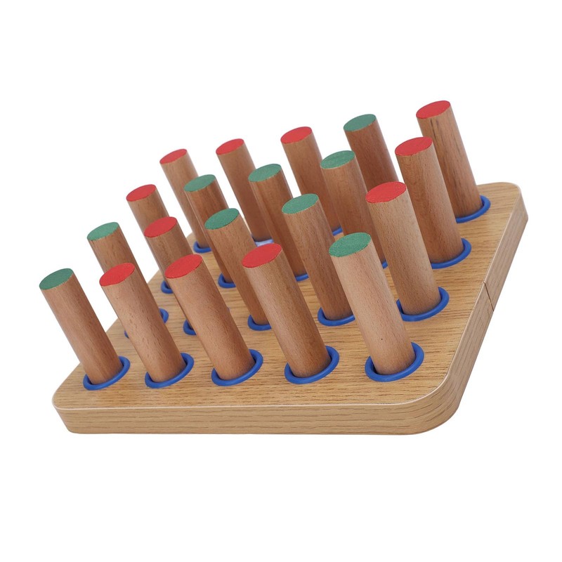 Wood Stroke Recovery Pegboard, Finger Dexterity Improve Board, Hand Eye